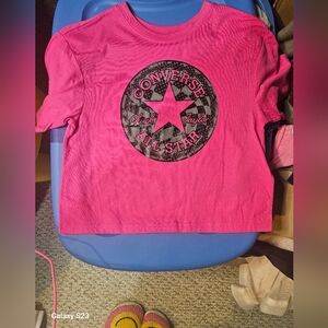 Converse Girls Sz. 10/12 Cropped Tshirt NWT